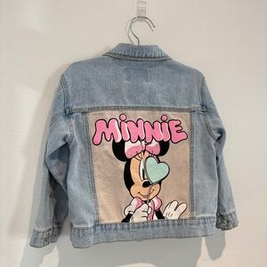 Zara Disney Minnie Mouse denim jacket Girl 4-5y